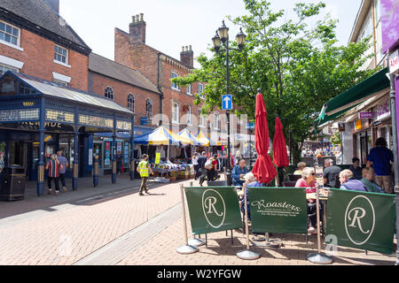 Pedestrianised George Street, Tamworth, Staffordshire, England, United Kingdom Stock Photo