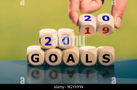 Goals for the year 2020. Stock Photo