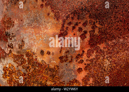 Old Metal Rusted Grunge Background. Rusty Corrosion Oxidized Iron Texture Surface. Stock Photo