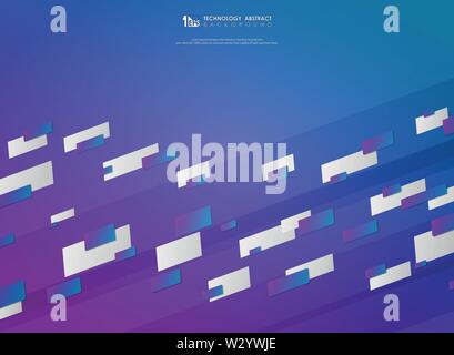 Abstract stripe line colorful design decoration tech background. You can use for poster, presentation, tech, artwork. illustration vector eps10 Stock Vector