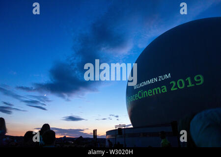 Space Cinema Event, Raisting, Bavaria, Germany Stock Photo