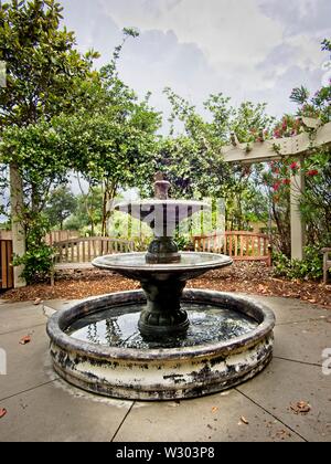 Gulf Shores, AL USA - 05/11/2019  -  Water Fountain by the Path 4 Stock Photo