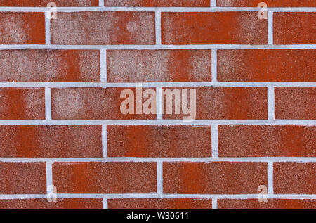 New brick red wall, nice texture, beautiful as background Stock Photo