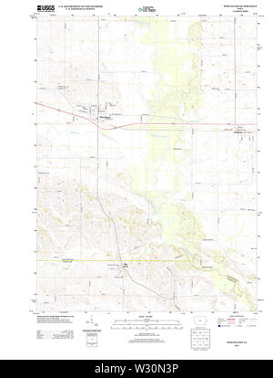 USGS TOPO Maps Iowa IA Wheatland 20130410 TM Restoration Stock Photo