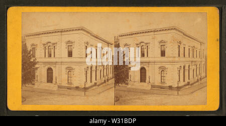 Peabody Institute Baltimore, from Robert N Dennis collection of stereoscopic views Stock Photo