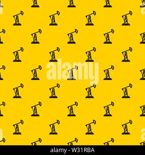 Oil rig pattern vector Stock Vector