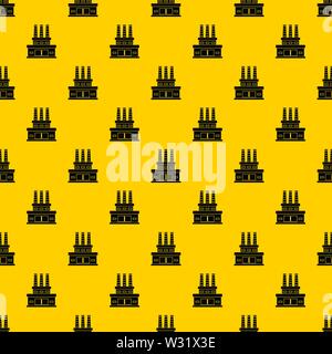 Large oil refinery pattern vector Stock Vector