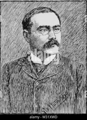 Rudyard Kipling by George Wylie Hutchinson Stock Photo