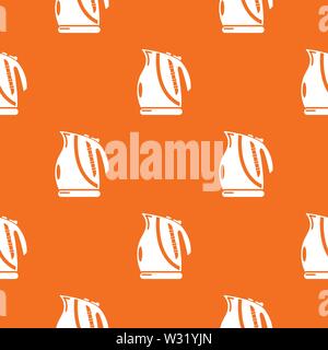 Kettle power pattern vector orange Stock Vector
