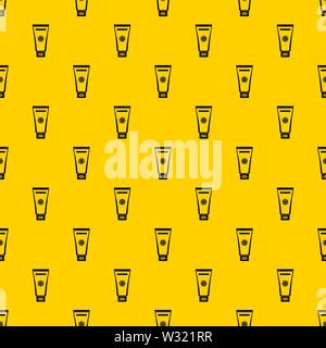 Cream sun protection pattern vector Stock Vector