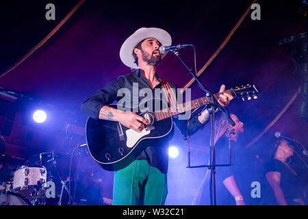 Bergen, Norway - June 12th, 2019. The American singer and songwriter Ryan Bingham performs a live concert during the Norwegian music festival Bergenfest 2019 in Bergen. (Photo credit: Gonzales Photo - Jarle H. Moe). Stock Photo