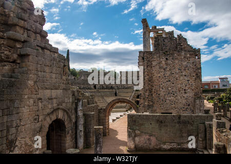 The Roman ruins of Archaeological Ensemble of Mérida, Spain Stock Photo