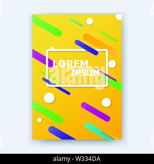 Covers with geometric pattern background. Vector Brochure flyer design Layout template, size A4, illustrator vector. Stock Vector