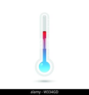 Thermometer icon set Stock Vector