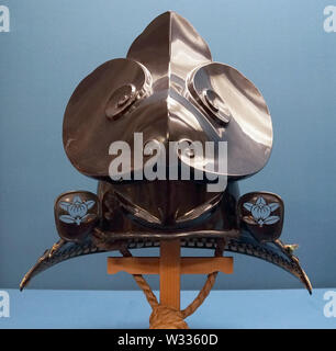 Helmet  in the shape of a nyoi scepter, Edo period, 18th century Stock Photo