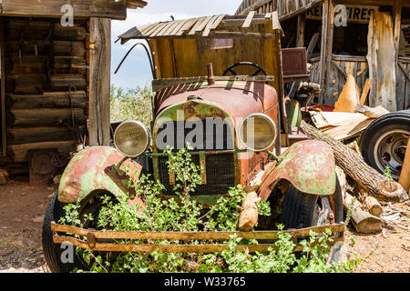 Jerome Ghost Town Antique Truck Stock Photo