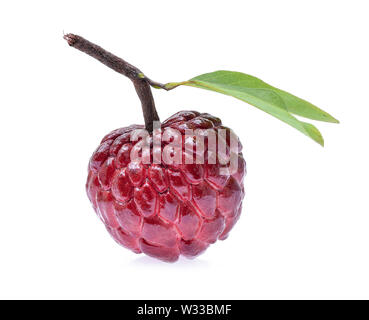 Custard apple isolated on white background Stock Photo