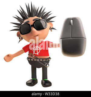 Funny Cartoon Punk Character Holding a Hashtag Symbol, 3d Illustration  Stock Illustration - Illustration of graphic, attitude: 150878286