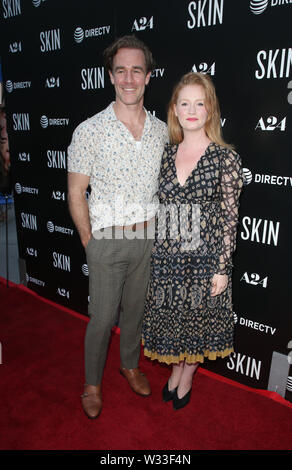 Hollywood, Ca. 11th July, 2019. James Van Der Beek, Kimberly Van Der Beek, at the Los Angeles Special Screening of Skin at the Arclight Hollywood in Hollywood, California on July 11, 2019. Credit: Faye Sadou/Media Punch/Alamy Live News Stock Photo