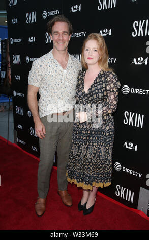 July 11, 2019 - Hollywood, CA, USA - 11 July 2019 - Hollywood, California - James Van Der Beek, Kimberly Van Der Beek. The Los Angeles Special Screening of Skin held at ArcLight Hollywood. Photo Credit: Faye Sadou/AdMedia (Credit Image: © Faye Sadou/AdMedia via ZUMA Wire) Stock Photo