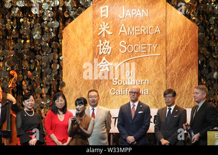 Marie Kondo, Shohei Ohtani 07/11/2019 Japan America Society 110th  Anniversary Dinner & Gala Celebration held at the Angele Stadium in  Anaheim, CA Photo by Izumi Hasegawa/HollywoodNewsWire.co Credit: Hollywood  News Wire Inc./Alamy Live