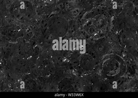 Dark monochrome abstract grunge background. Gray rough texture with scratches, dots, lines, circles, strokes and stains. Hand drawing. Medicine, biolo Stock Photo