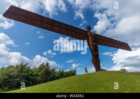 The Angel of the North sculpture near Gateshead Stock Photo