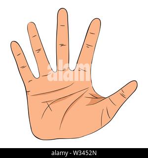 Hand gesture with high five sign Stock Vector