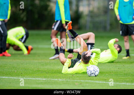 Opalenica, Poland. 12th July, 2019. OPALENICA, 12-07-2019, Dutch football, Eredivisie, season 2019/2020, trainingcamp, Vitesse player Bryan Linssen during training in Poland Credit: Pro Shots/Alamy Live News Stock Photo