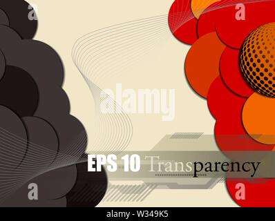 Abstract business design and cutout elements. Vector illustration Stock Vector