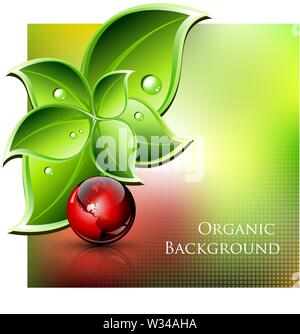 Environmental and organic abstract background - vector illustration Stock Vector