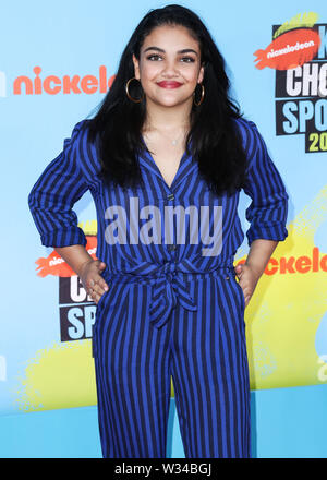 Laurie Hernandez arrives at the Kids' Choice Awards at The Forum on ...