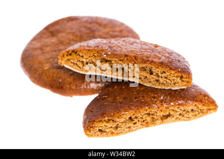 Gingerbread isolated on white background Stock Photo