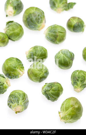 Brussels sprouts isolated on white background Stock Photo