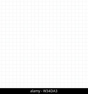 Seamless grid pattern. Notebook paper sheet background texture. Vector illustration Stock Vector