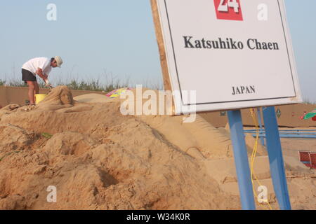 Sand Festival in Konark, Odisha, India. Stock Photo