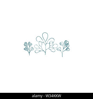 Simple Hand Drawn Floral Composition with Various Big and Small Flowers and  Leaves Isolated on White Background, Warm Ink Drawing Stock Illustration -  Illustration of black, botany: 229669742