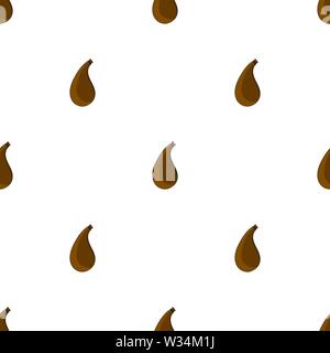 Seamless pattern with leather flask isolated on white background. Adventure equipment. Cartoon style. Vector illustration for design, web, wrapping pa Stock Vector