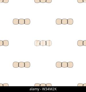 Seamless pattern with sleeping bag on white background. Vector illustration for design, web, wrapping paper, fabric, wallpaper. Stock Vector
