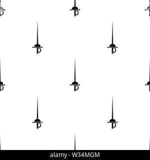 Seamless pattern with simple sword icons. Vector illustration for ...