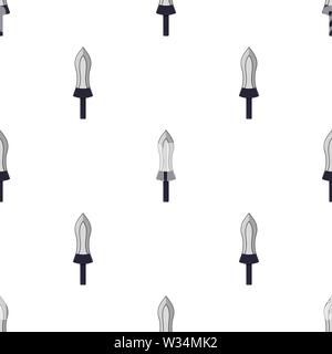 Seamless pattern with sword icons. Vector illustration for design, web, wrapping paper, fabric, wallpaper Stock Vector