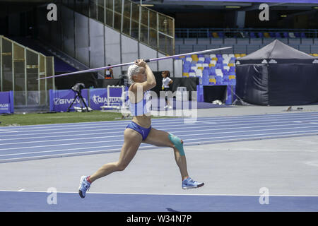 Naples, CAMPANIA, ITALY. 12th July, 2019. Naples Universiade Athletics.At the San Paolo di Napoli the athletics competitions for the 2019 Universiade took place Credit: Fabio Sasso/ZUMA Wire/Alamy Live News Stock Photo