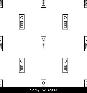 Seamless pattern with folder for documents on white background. File protection, data security, safe confidential information. Vector illustration for Stock Vector