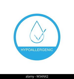 Hypoallergenic icon symbol simple design. Vector eps10 Stock Vector