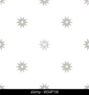 Seamless pattern with shurikens. Ninja weapon. Samurai equipment. Cartoon style. Vector illustration for design, web, wrapping paper, fabric, wallpape Stock Vector