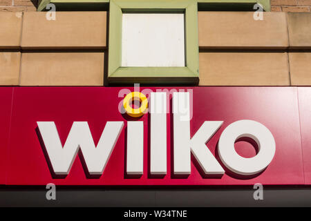 Wilko Store sign, Stourbridge, West Midlands, UK Stock Photo