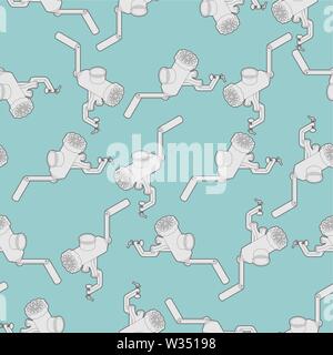 Meat grinder pattern seamless. mincing machine background . hasher texture. Vector meat-chopper ornament Stock Vector