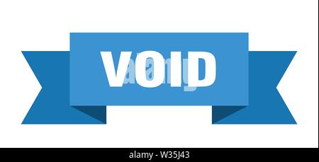 void ribbon. void isolated sign. void banner Stock Vector
