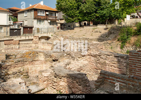 Early Byzantine Baths, Old Town, Nessebar, Bulgaria Stock Photo