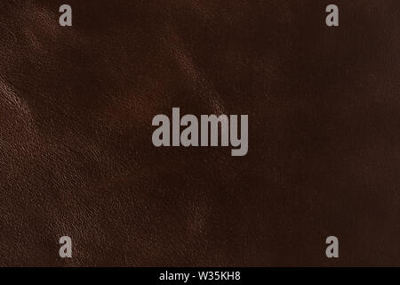 Dark brown leather texture. Useful as background. Stock Photo